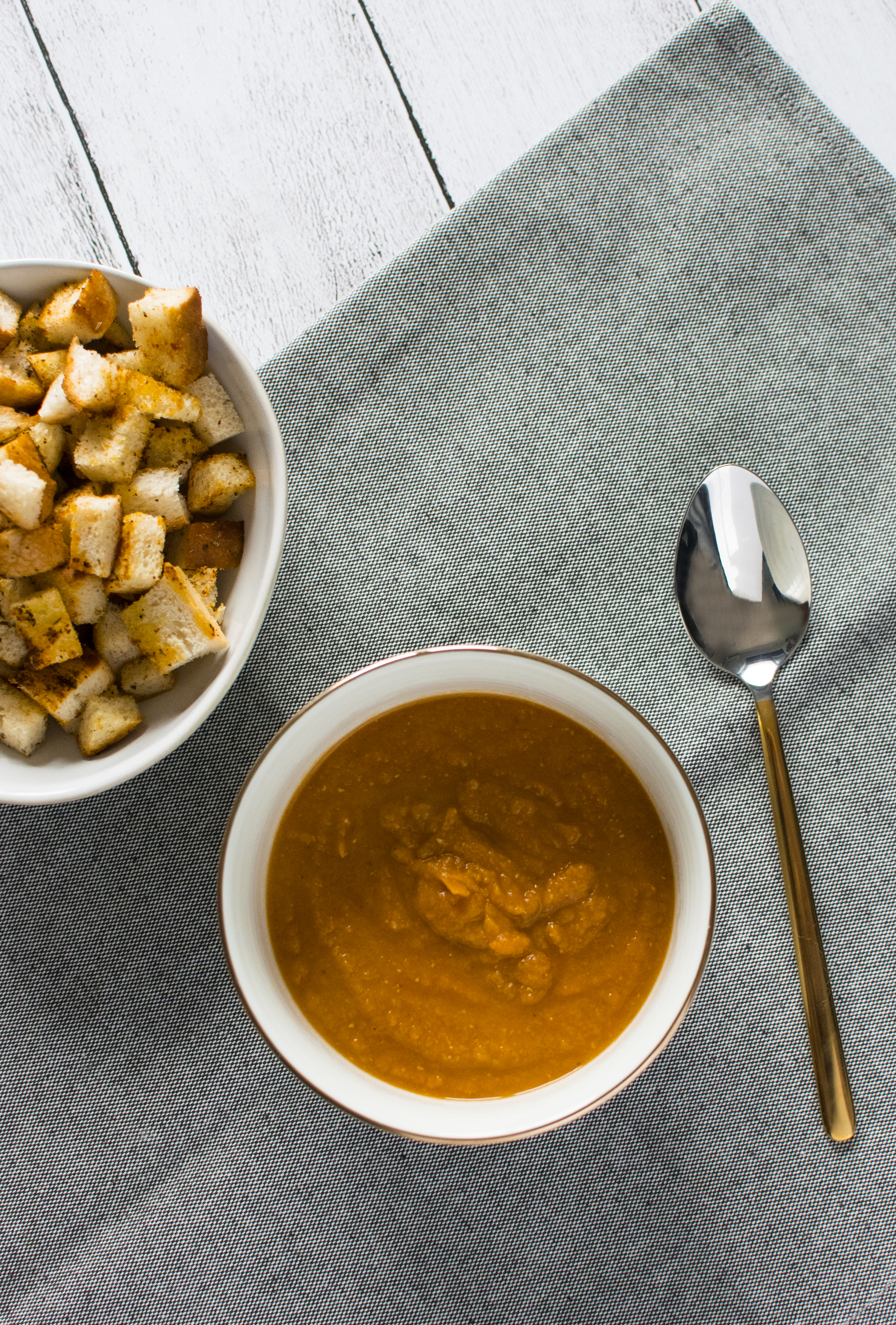 red lentil cream soup