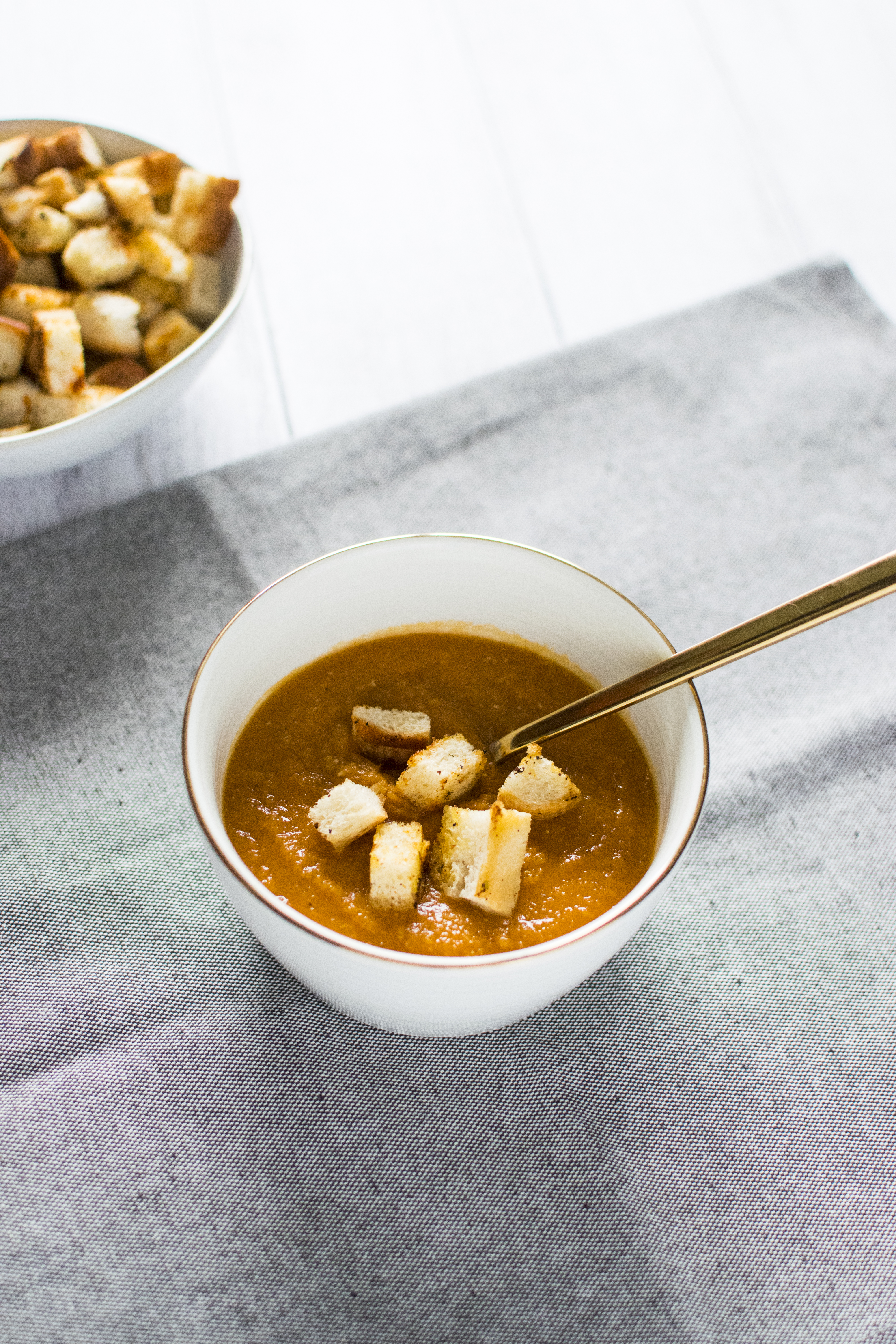 red lentil cream soup